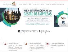 Tablet Screenshot of fcgb.edu.br